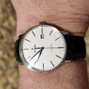 Rado automatic 41mm leather strap dress watch